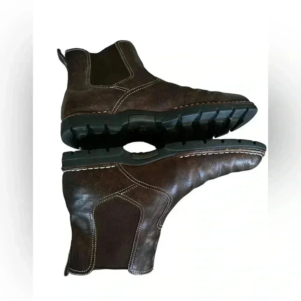 Cole Haan Brown Leather Chelsea Ankle Boot Mens Size 10M Pull On Casual Nikeair